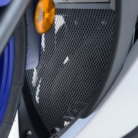 Ochranná mřížka výfukových svodů R&G Racing, Yamaha YZF-R125 a R3, černá